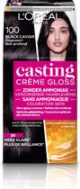 L'Oréal Paris Casting Crème Gloss Haarverf - 100 Diep Zwart
