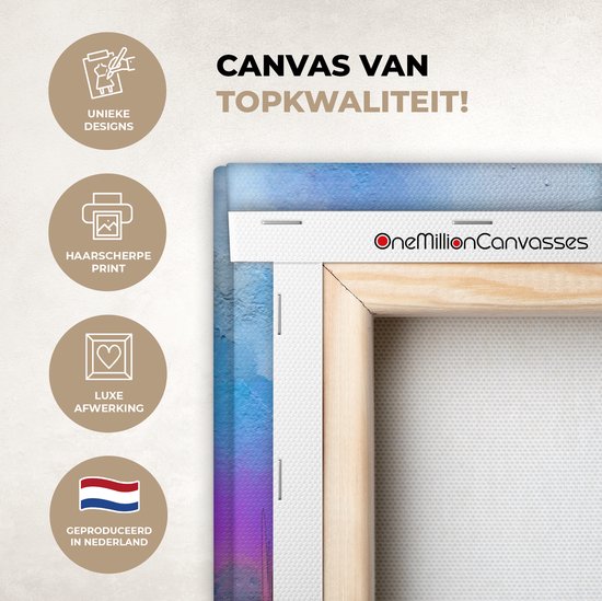 Toile - Peinture à l'huile - Bateaux - Water - Voile - 90x60 cm - Peintures sur toile - Habitat