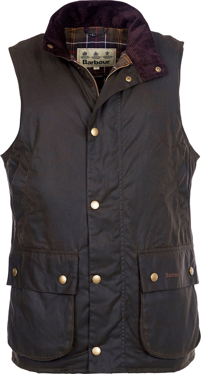 Barbour Westmoreland Wax Bodywarmer Olijfgroen - Maat L - Heren - Wax jassen