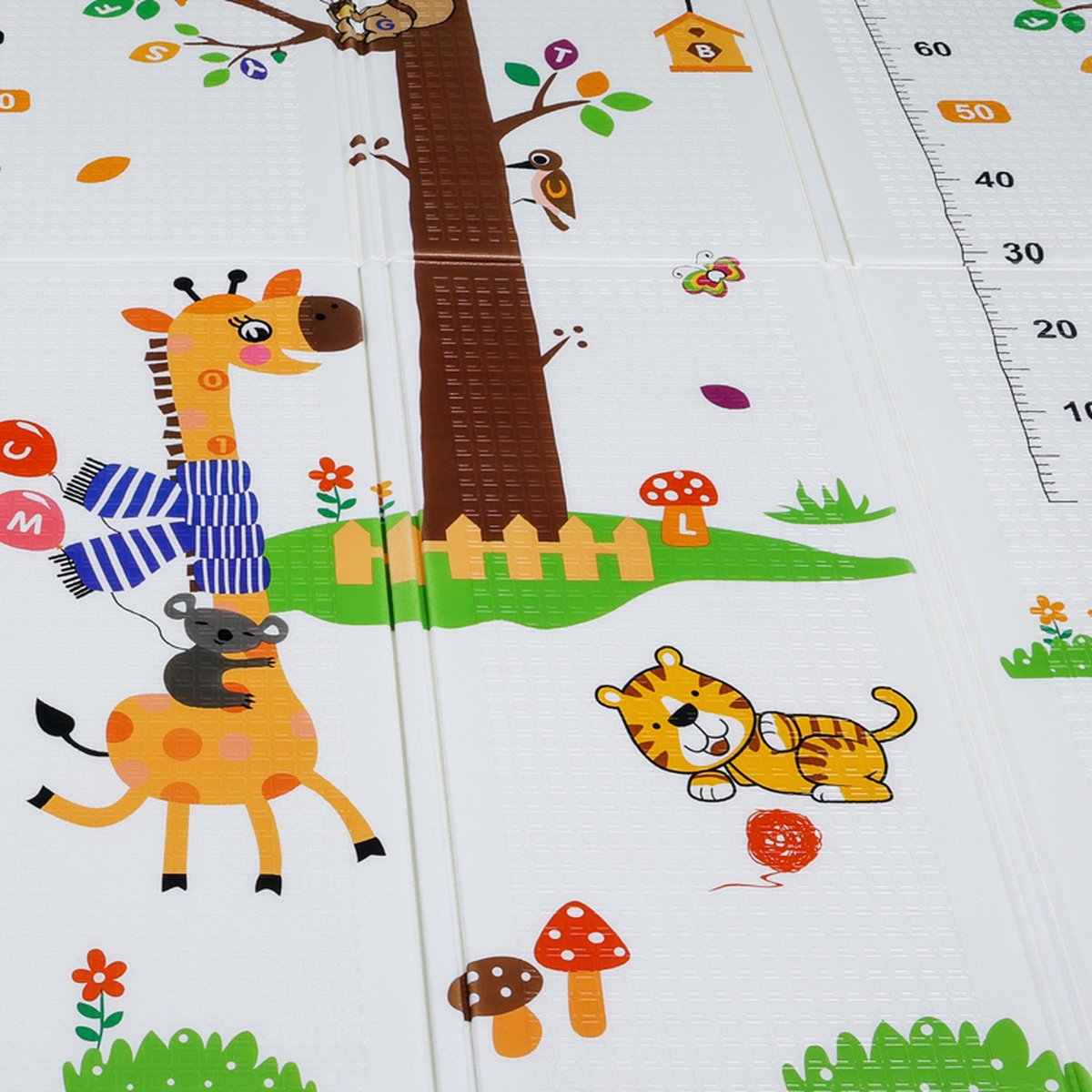 Buxibo - Dubbelzijdige Speelmat Foam - Dik XPE Foam - Kruipmat - Speelkleed - Vloermat - Baby/Peuter & Kind - Multicolor - XPE-014 - 200x180cm — afbeelding 3