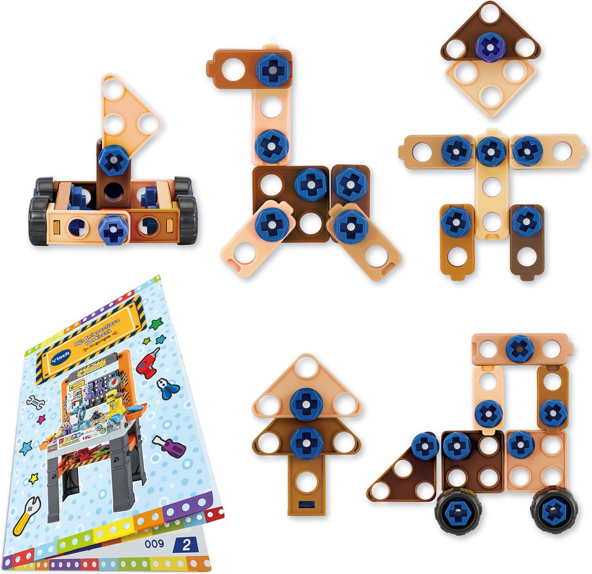 VTech Mijn Interactieve Werkbank Speelgoed - Kinder Gereedschap - Educatief & Interactief Speelgoed - Cadeau - Kinderspeelgoed 3 Jaar — afbeelding 3