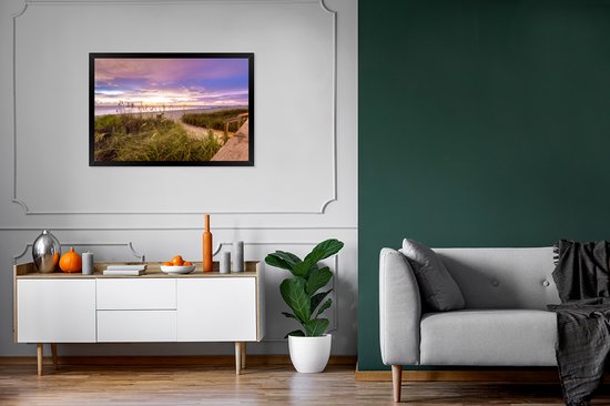 Affiche encadrée Plage - Couleurs - Amérique - 120x80 cm