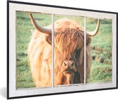 Cadre photo avec affiche - Scottish Highlander - Nature - Transparent - 30x20 cm - Cadre pour affiche