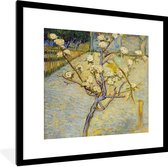 Cadre photo avec poster - Poirier en fleurs - Vincent van Gogh - 40x40 cm - Cadre poster