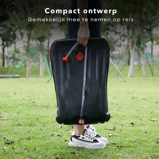 Cheqo® Campingdouche 15 Liter - Outdoor Douche - Buitendouche - Douche voor Camping - Zonnedouche - Waterzak - Douchezak van Cheqo — afbeelding 3
