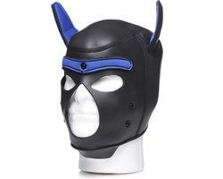 Neoprene Puppy Hood - Black and Blue