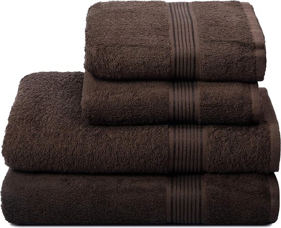 Ultrazachte katoenen handdoekenset van 4 stuks, inclusief 2 extra grote badhanddoeken 70x140cm en 2 handdoeken 50x90cm Dagelijks gebruik Compact en lichtgewicht - Blauwgroen