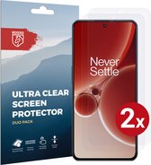 Rosso Screen Protector Ultra Clear Duo Pack Geschikt voor OnePlus Nord 3 | TPU Folie | Case Friendly | 2 Stuks