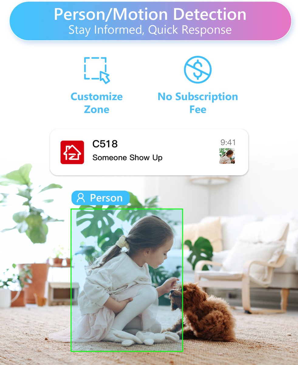 ZOSI C518 Beveiligingscamera met Intercomfunctie - afbeelding 3