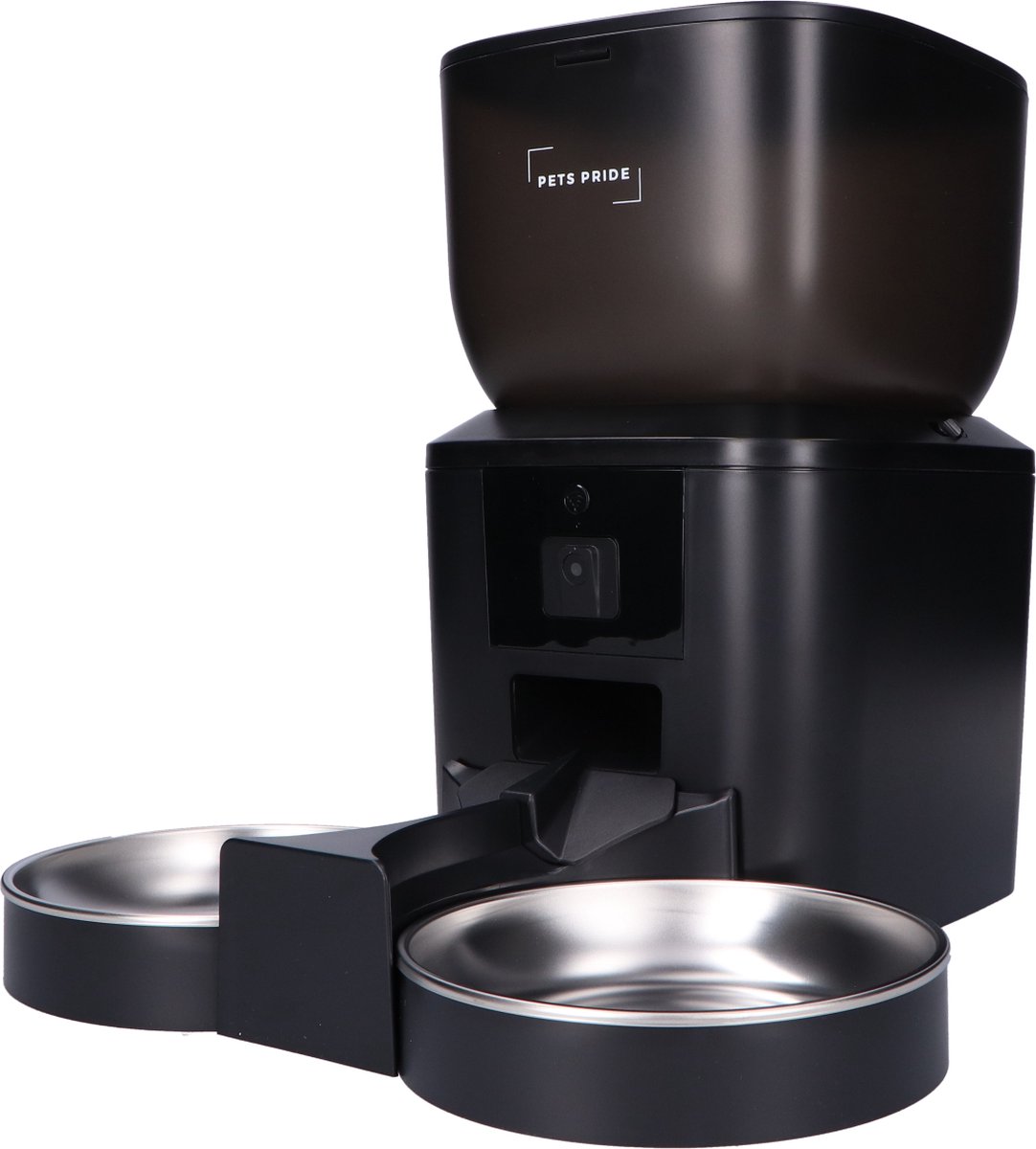 Pets Pride Automatische voerbak kat en hond - Voerautomaat - Dubbele voederbak met Full HD camera - Motion detection - Zwart - 5 GHz thumbnail 7
