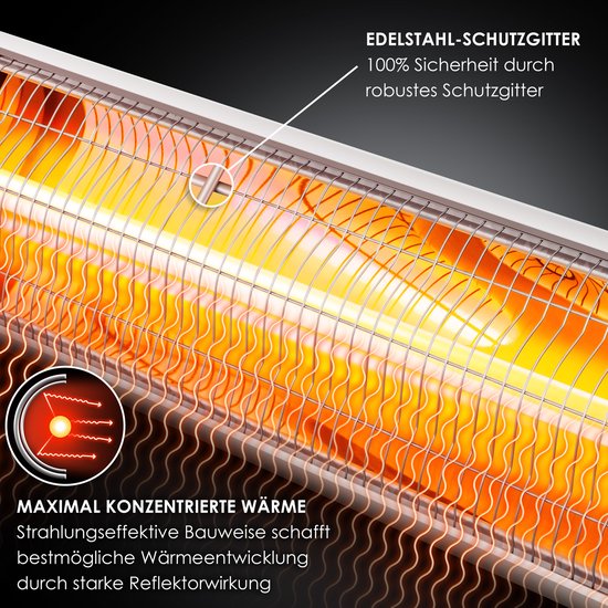 Infrarood straler - KESSER - 3000W - Zwart - Nieuw - Terrasverwarmers