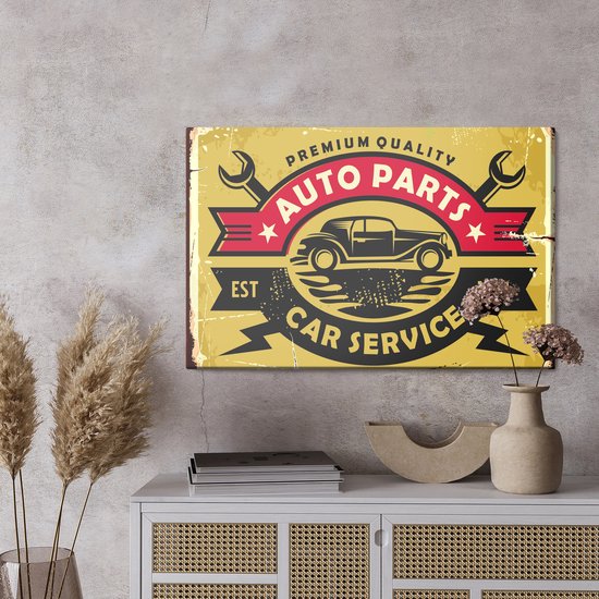 Peinture Roi - Peinture sur toile Service Oldtimer - 40 x 30 cm