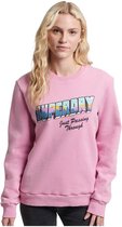 SUPERDRY Vintage Travel Sweatshirt Dames - Pink Lilac - XS