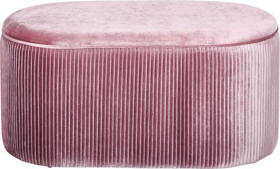 HOMCOM Canapé canapé rembourré avec coffre de rangement canapé style français velours élégant rose 838-085