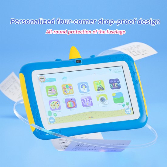 Tablette enfant IKIDO 7 pouces - Tablette Kids - Contrôle parental -  Bluetooth - WiFi