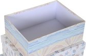 Set van opstapelbare opbergboxen DKD Home Decor Kinderen Multicolour Karton (43,5 x 33,5 x 15,5 cm)