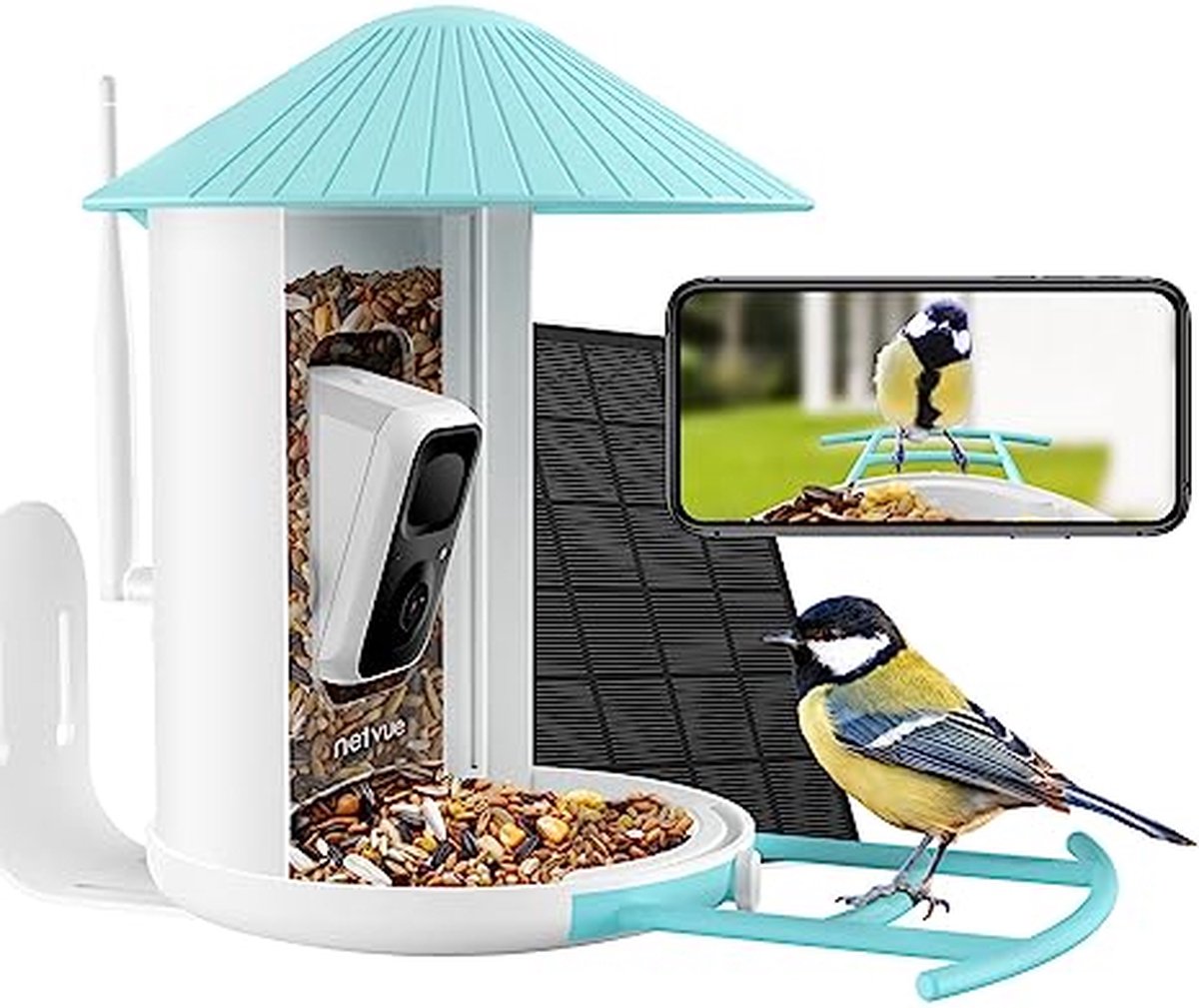 NETVUE Bird Feeder, Bird House with Camera - NETVUE