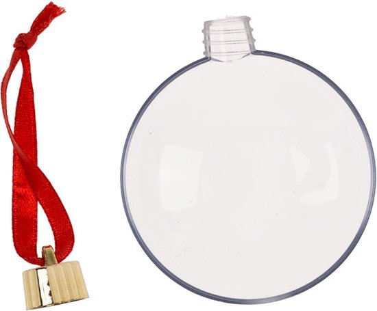 12 Stuks Kerst Drank Ballen Kerst Vulbare Drank Booze Ornamenten Bidon Bollen Vorm Plastic Clear Kerst Ornamenten Hanger Bal Bell voor Thuis Party Decor Leveringen