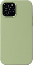 iPhone 14 PRO Hoesje - Liquid Case Siliconen Cover - Shockproof - Groen - Provium