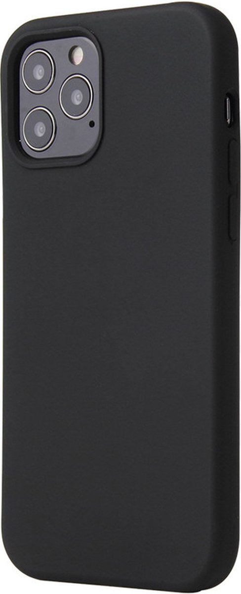 iPhone 15 PLUS Hoesje - Liquid Case Siliconen Cover - Shockproof - Zwart - Provium