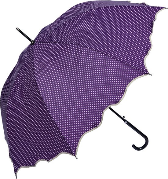 Parapluie Adultes Ø 98 cm Violet Polyester Pois