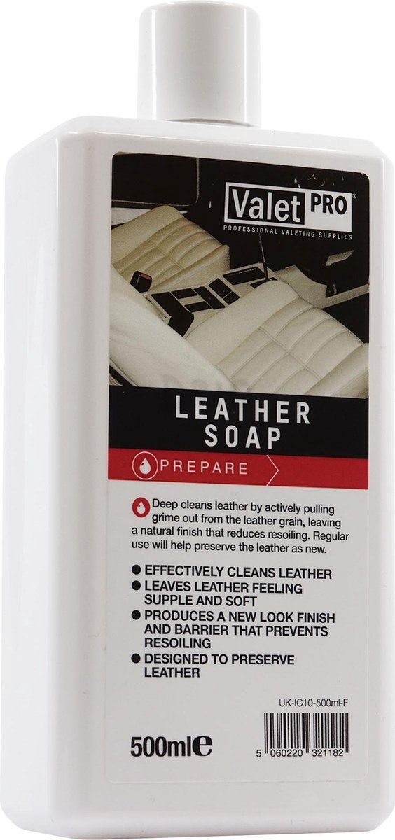 Valet Pro-leerreiniger- Leather Soap-Inhoud:500ml
