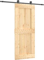 vidaXL-Schuifdeur-met-beslag-85x210-cm-massief-grenenhout