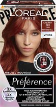 6x L'Oréal Preference Vivids Permanente Haarkleuring 5.664 Cherry Red