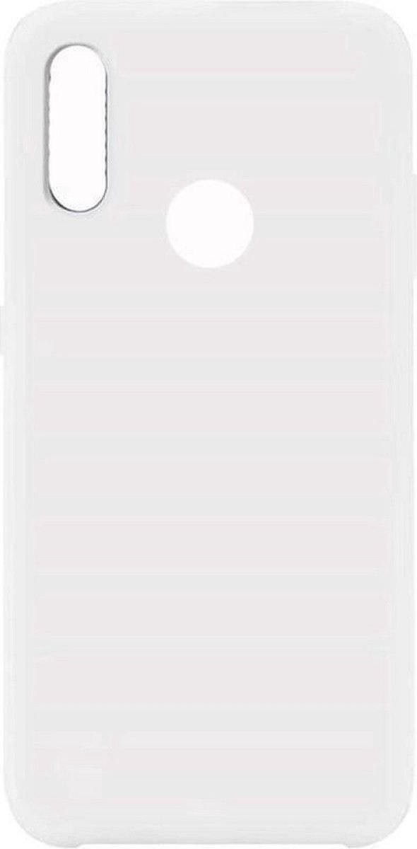 LuxeBass Hoesje geschikt voor Samsung Galaxy A10S - Silicone case - Kunststof - Soft cove - Wit