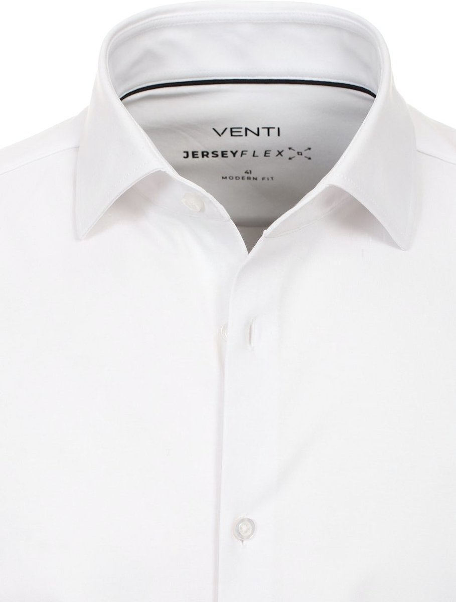 Venti Jerseyflex Overhemd Wit Modern Fit 123963800-000 - M
