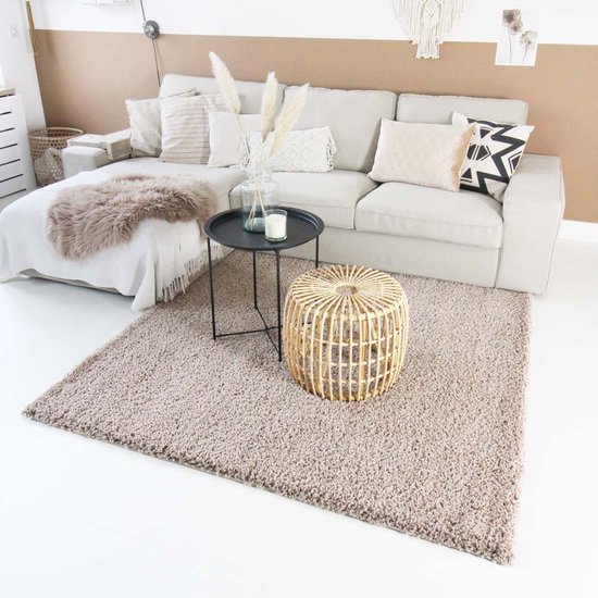 Paco Home Tapijt woonkamer slaapkamer modern kortpolig abstract organisch design geometrisch 3D-effect hoge kwaliteit zacht crème, Maat:120x170 cm, Kleur:Crème