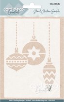 Card Deco Essentials - Mixed Media Stencil Christmas Baubles