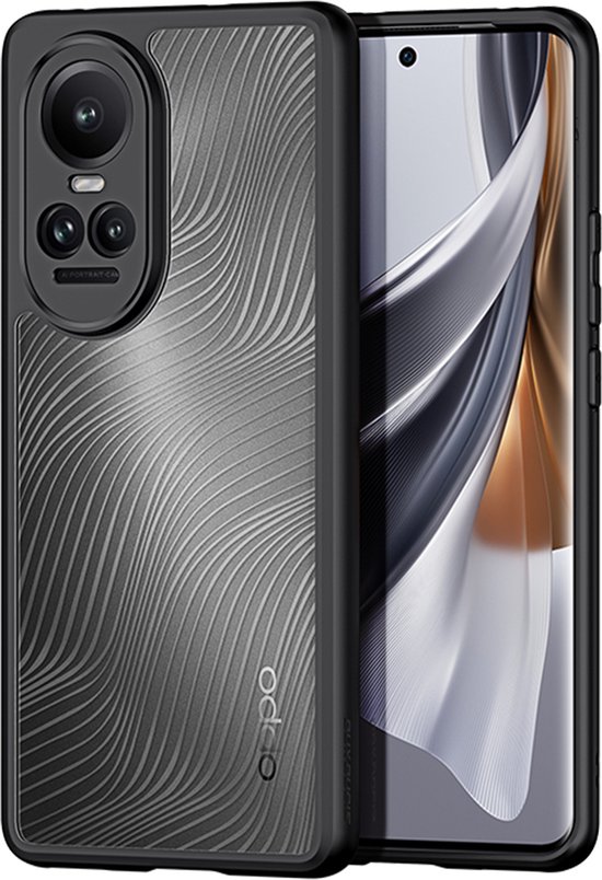 Foto: Dux ducis aimo geschikt voor oppo reno 10 10 pro back cover case zwart