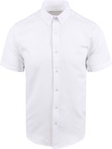 Suitable - Short Sleeve Overhemd Wit - Heren - Maat M - Regular-fit
