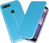 Bestcases Hoesje Slim Folio Telefoonhoesje Huawei Y7 / Y7 Prime 2018 - Blauw