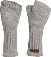 Knit Factory Cleo Knitted Gants sans doigts pour femme - Chauffe-poignets - Argile glacée - Taille unique