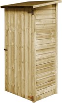 The Living Store Schuur Simple - Opslagschuur 88 x 76 x 175 cm - Naturel hout