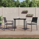 The Living Store Tuinstoelen - Trendy - Tuinmeubelen - Afmeting- 54x62.5x89 cm - Ken- Duurzaam PE-rattan