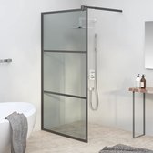 The Living Store Inloopdouchewand - 98-100x195 cm - ESG-glas - Aluminium frame
