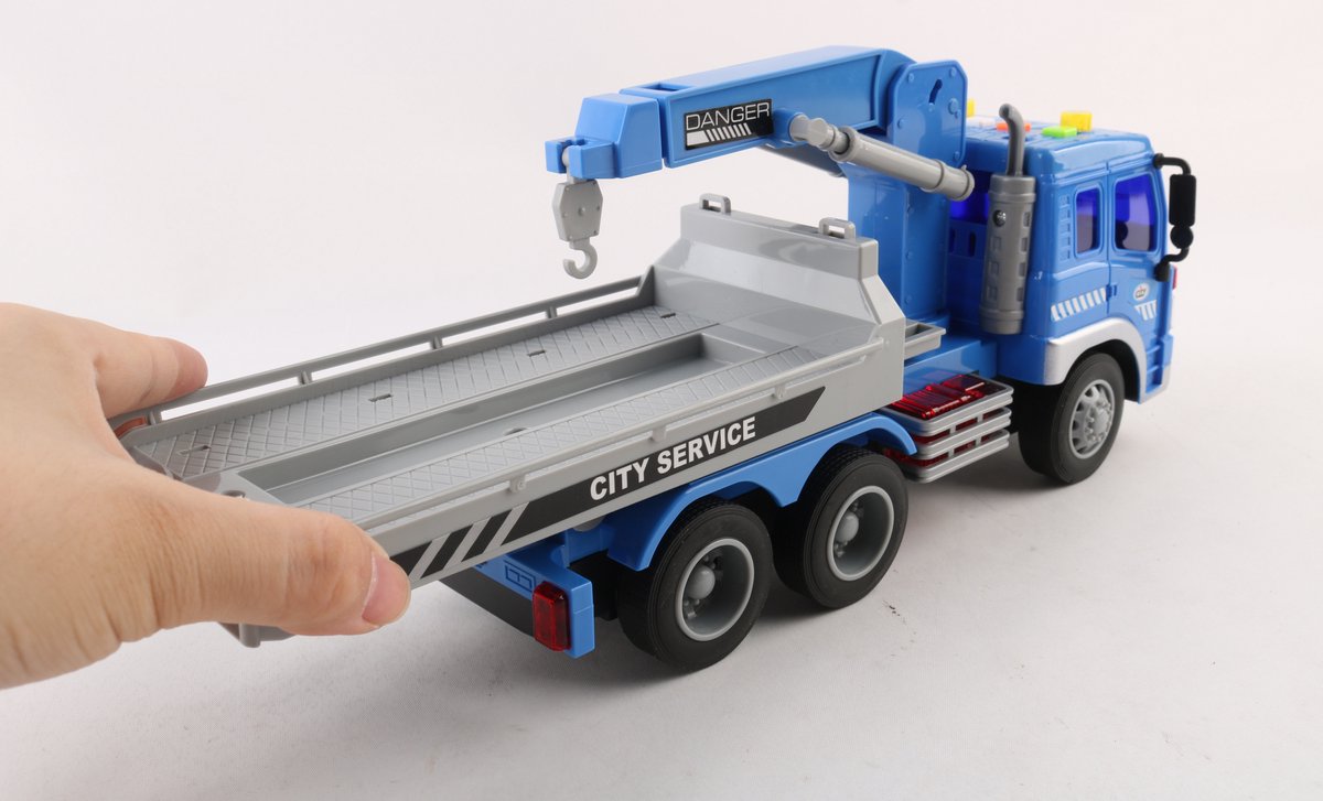 JMKA auto speelgoed jongens- vrachtwagen speelgoed- politie auto speelgoed- 40 CM- takelwagen- politie auto- takelwagen- truck — afbeelding 9