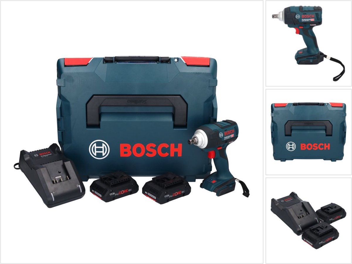 Clé à choc sans fil brushless Bosch GDS18 V-200C 18V Li-ion