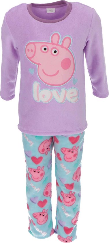 Peppa Pig Coral-pyjama polaire - Costume maison - Enfants - Taille 110/116