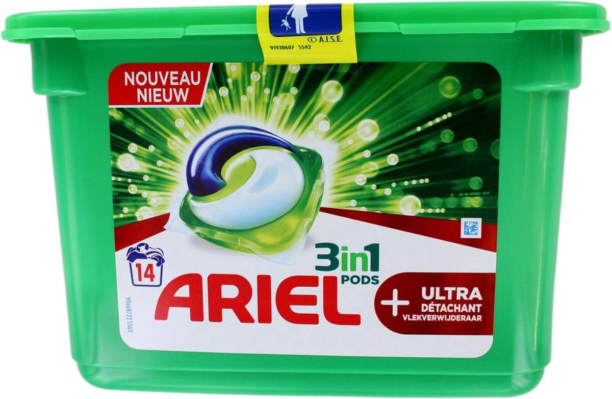 Dosettes de lessive Ariel - Ultra Détachant - Dosettes Ariel 3 en 1