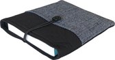 Amenzo® Book Sleeve - 19 x 25 cm - Boek Hoes - Zwart Wit - Book Sleeve voor Boek - Boekbeschermer - 2 Vakken - Boekenhoes