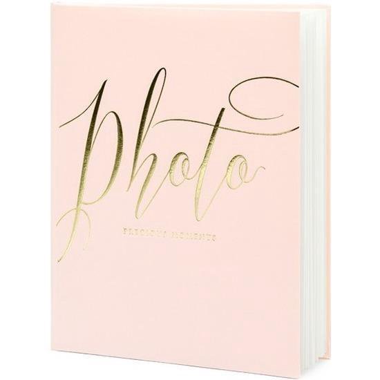 valuta Jaarlijks shuttle Fotoalbum/fotoboek roze/goud 20 x 25 cm - 22 paginas - 44 bladzijden -  Bruiloft... | bol.com