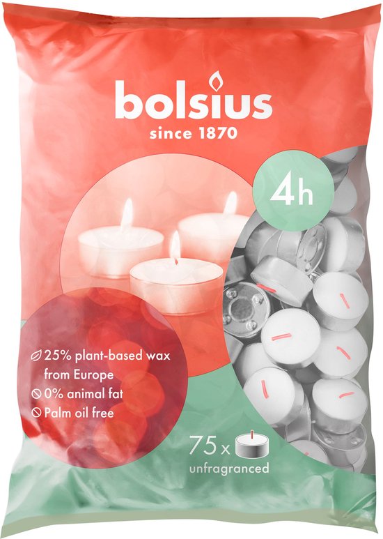 Bolsius Theelicht Golden Maxi Lights (12st) | kopen bij De Online Drogist