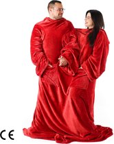 BEDSURE Hoodiedeken met mouwen, knuffeltrui als cadeau voor mannen