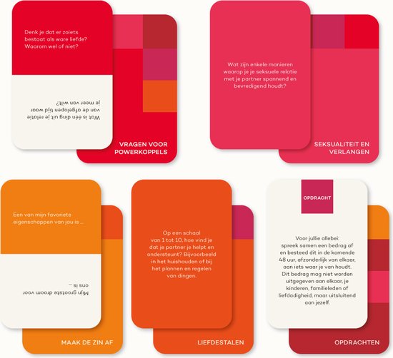 Vragenspel voor je relatie - Het Powerkoppel Deck - 180 inspirerende kaarten voor een superrelatie - Ultiem valentijn relatie cadeau - Gesprekskaarten