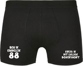 Ben ik eindelijk 88, krijg ik dit lullige boxershort Heren Boxershort - verjaardag - jarig - 88e verjaardag - feest - onderbroek - grappig