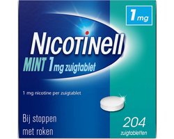 Nicotinell Zuigtablet Mint 1mg - 1 x 204 zuigtabletten